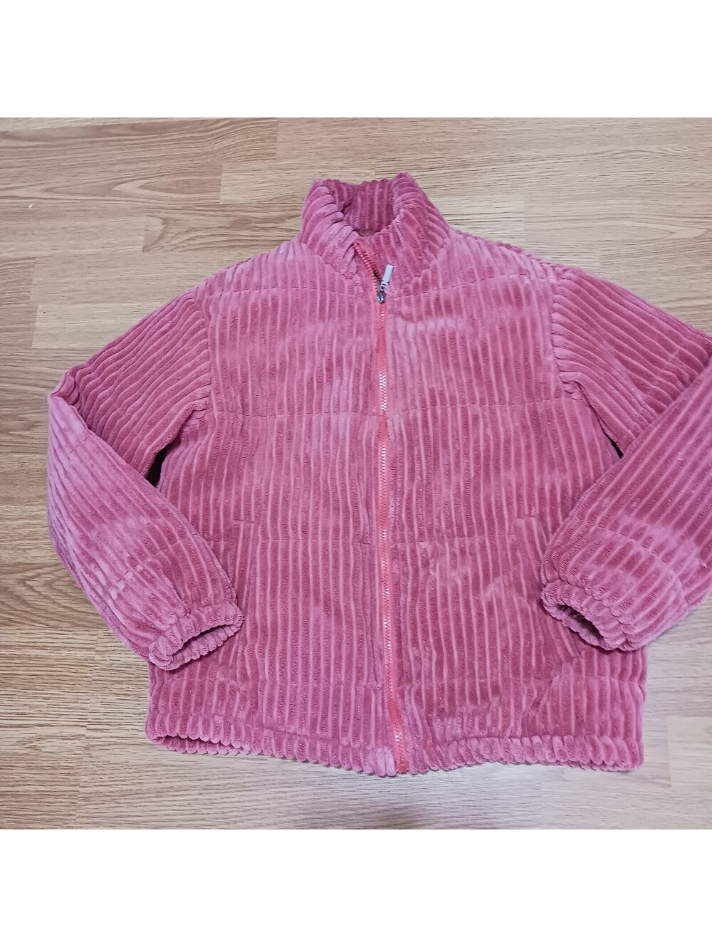 Pink Corduroy Puff Winter Jacket  Women's Size Small